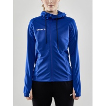 Craft Training Jacket Evolve Hood - durable mid-layer hooded jacket made of stretch material - cobalt blue women