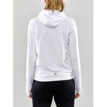 Craft Training Jacket Evolve Hood - durable mid-layer hooded jacket made of stretch material - white Women