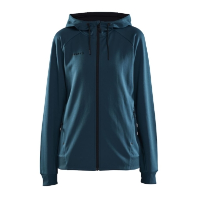 Craft Hooded Jacket ADV Unify (functional recycled polyester) teal blue Women