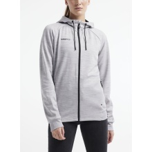 Craft Hooded Jacket ADV Unify (functional recycled polyester) light grey Women