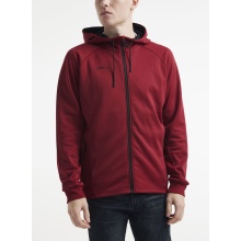 Craft Hooded Jacket ADV Unify (2 Pockets, Recycled Polyester) Bordeaux/Red Men