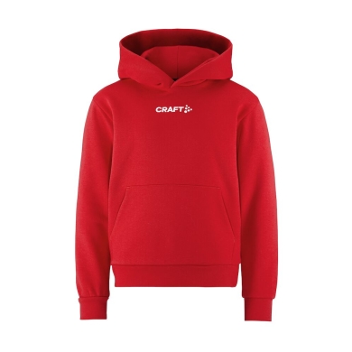 Craft Hooded Sweatshirt Community 2.0 Logo Hoodie (athletic fit) red Kids