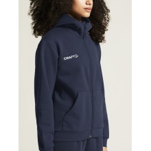 Craft Hooded Sweatshirt Community 2.0 Logo Full Zip Hoodie (Cotton/Polyester) navy blue Ladies