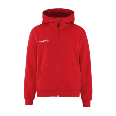 Craft Hooded Sweatshirt Community 2.0 Logo Full Zip Hoodie (Cotton/Polyester) red Ladies