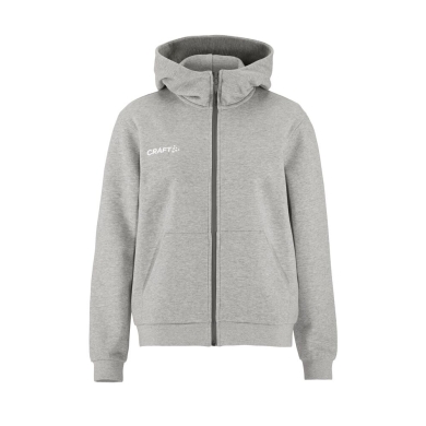 Craft Hooded Sweatshirt Community 2.0 Logo Full Zip Hoodie (Cotton/Polyester) light grey Ladies