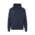 Craft Hooded Sweatshirt Community 2.0 Logo Full Zip (Cotton/Polyester) navy blue Men's