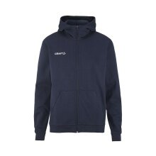 Craft Hooded Sweatshirt Community 2.0 Logo Full Zip (Cotton/Polyester) navy blue Men's