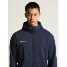 Craft Hooded Sweatshirt Community 2.0 Logo Full Zip (Cotton/Polyester) navy blue Men's