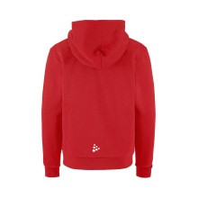 Craft Hooded Sweatshirt Community 2.0 Logo Full Zip Hoodie (Cotton/Polyester) red Kids