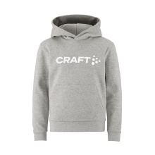 Craft Hooded Sweatshirt Community 2.0 Hoodie (high wearing comfort) light grey Kids