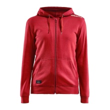 Craft Hoodie Community FZ Hoodie (Front Zipper, sporty fit) red Women