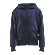 Craft Hoodie Community FZ Hoodie (Front Zipper, sporty fit) navy blue Kids