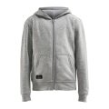 Craft Hoodie Community FZ Hoodie (Front Zipper, sporty fit) grey Kids