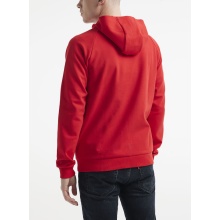 Craft Hoodie Core Soul Full Zip Hood (soft material, with zip pockets) red Men