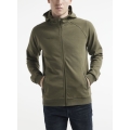 Craft Hoodie Core Soul Full Zip Hood (soft material, with zip pockets) khaki green Men