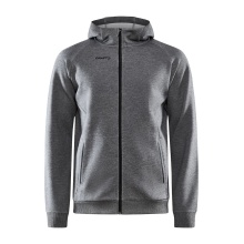 Craft Core Soul Full Zip Hoodie (soft material, with zipper pockets) dark grey Men