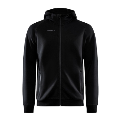 Craft Hoodie Core Soul Full Zip Hood (soft material, with zipper pockets) black Men