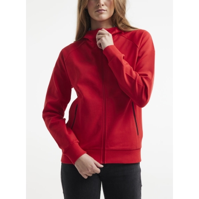 Craft Hoodie Core Soul Full Zip Hood (soft material, with zip pockets) red Women