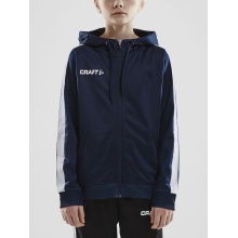 Craft Hoodie Fullzip Pro Control navy blue/white Boys