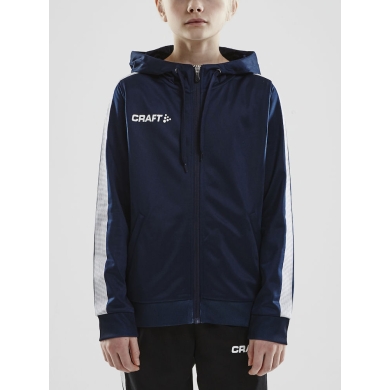 Craft Hoodie Fullzip Pro Control navy blue/white Boys