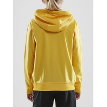 Craft Hoodie Fullzip Pro Control yellow/black Boys