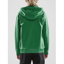 Craft Hoodie Fullzip Pro Control green/white Boys