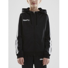 Craft Hoodie Fullzip Pro Control black/white Boys