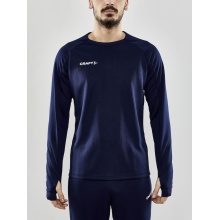 Craft Sport Long Sleeve Shirt Evolve Crew Neck - made of stretch material - navy blue Men