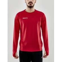 Craft Sport Long Sleeve Evolve Crew Neck Shirt - made of stretch material - red Men