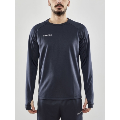 Craft Sport Long Sleeve Shirt Evolve Crew Neck - made of stretch material - dark grey Men