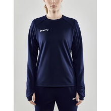 Craft Sport Long Sleeve Shirt Evolve Crew Neck - made of stretch material - navy blue Women