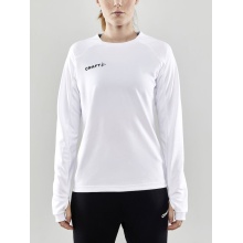 Craft Sport Long Sleeve Shirt Evolve Crew Neck - made of stretch material - white Women