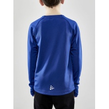 Craft Sport Long Sleeve Shirt Evolve Crew Neck - made of stretch material - cobalt blue Kids