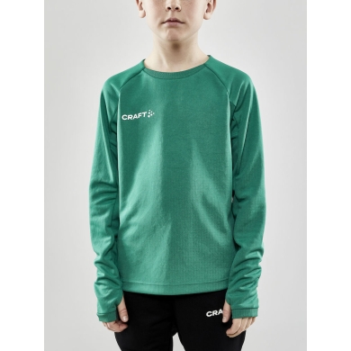 Craft Sport Long Sleeve Shirt Evolve Crew Neck - made of stretch material - green Kids