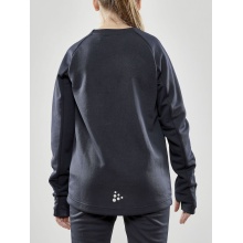 Craft Sport Long Sleeve Shirt Evolve Crew Neck - made of stretch material - asphalt grey Children