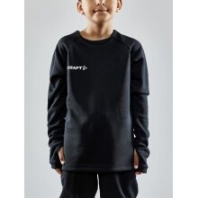 Craft Sport Long Sleeve Shirt Evolve Crew Neck - made of stretch material - black Kids