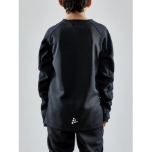 Craft Sport Long Sleeve Shirt Evolve Crew Neck - made of stretch material - black Kids