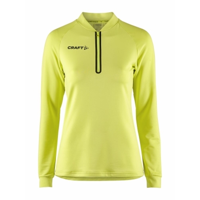 Craft Sport Long Sleeve Shirt Extend Halfzip (high freedom of movement, comfortable fit) yellow Women