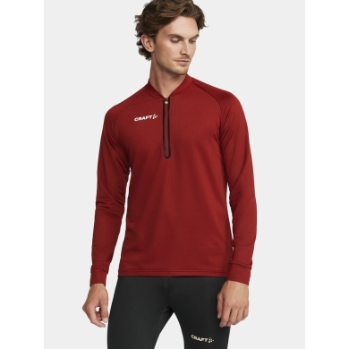 Craft Sport Long-sleeved Shirt Extend Halfzip (high freedom of movement, comfortable fit) burgundy Men