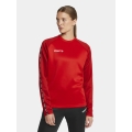 Craft Sport Long-Sleeve Shirt Squad 2.0 Crew Neck (rec. Polyester, optimal freedom of movement) red Women