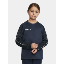 Craft Sport Long-sleeved Shirt Squad 2.0 Crew Neck (rec. Polyester, optimal freedom of movement) navy blue Children