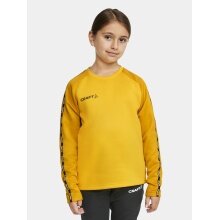 Craft Sport Long Sleeve Shirt Squad 2.0 Crew Neck (rec. Polyester, optimal freedom of movement) yellow Kids