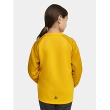 Craft Sport Long Sleeve Shirt Squad 2.0 Crew Neck (rec. Polyester, optimal freedom of movement) yellow Kids