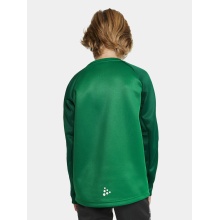 Craft Sport Long Sleeve Shirt Squad 2.0 Crew Neck (rec. Polyester, optimal freedom of movement) green Kids