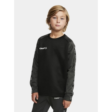 Craft Sport Long Sleeve Squad 2.0 Crew Neck (rec. Polyester, optimal freedom of movement) black Kids