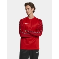 Craft Sport Long Sleeve Shirt Squad 2.0 Crew Neck (rec. Polyester, optimal freedom of movement) red Men