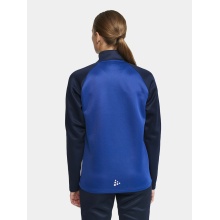 Craft Sport Long Sleeve Shirt Squad 2.0 Halfzip (ergonomic design, high elasticity) cobalt blue/navy blue Women