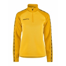 Craft Sport Long Sleeve Shirt Squad 2.0 Halfzip (ergonomic design, high elasticity) yellow/gold Women