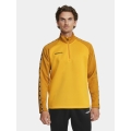 Craft Sport Long Sleeve Shirt Squad 2.0 Halfzip (ergonomic design, high elasticity) yellow Men