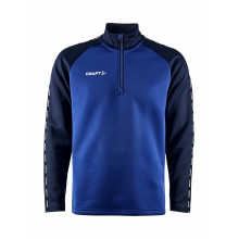 Craft Sport Long-sleeved Shirt Squad 2.0 Halfzip (ergonomic design, high elasticity) cobalt blue/navy blue Men